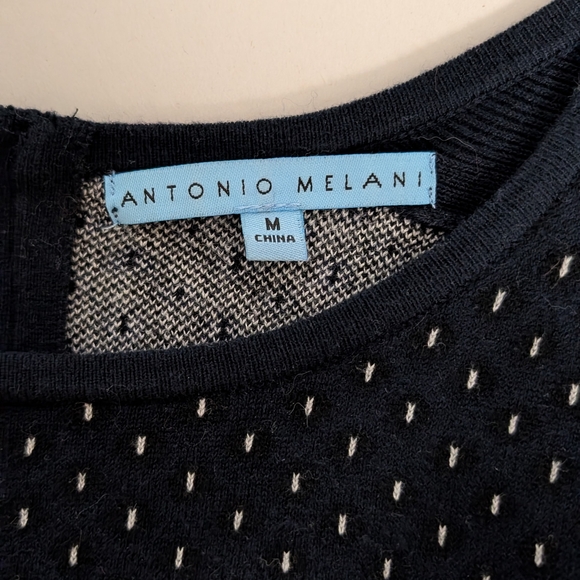 ANTONIO MELANI Navy Long Sleeve Dress - Picture 4 of 5